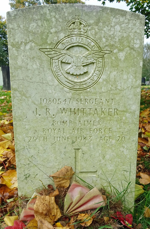 Sgt James Robert Whittaker<br/><br /><br />died June 29th, 1943